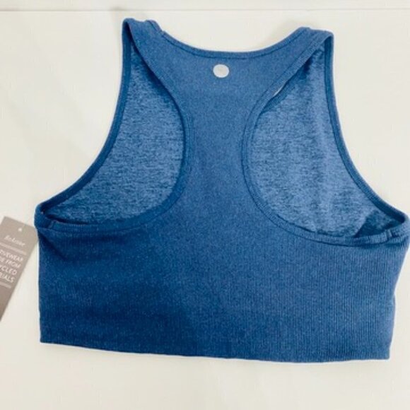 Threads 4 Thought Kensi Ribbed Tank Style Sports Bra in Blue, Size Large - Picture 5 of 10
